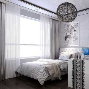 欧式简约卧室装修设计效果效果图