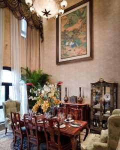120㎡别墅茶几姿态风韵的欧式客厅装饰效果图