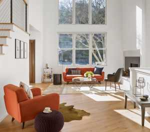 公寓现代简约风格三室一厅舒适床效果图