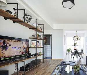 电视背景墙吊顶140平美式三居客厅效果图