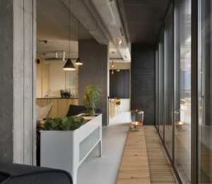 欧式现代风格室内木地板效果图