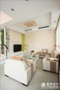 日韩风格一居室客厅吊顶装修效果图