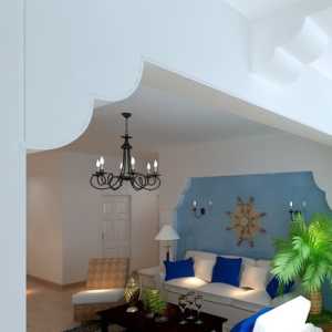 现代中式家装客厅影视墙装修效果图