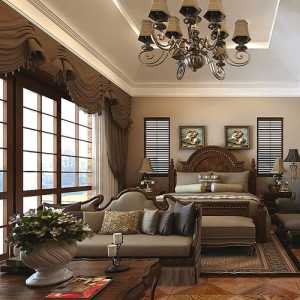 现代风格两室两厅客厅窗帘效果图