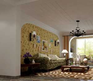 现代风格跃层客厅背景墙装修效果图