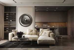 新古典风格公寓奢华褐色豪华型卧室床效果图