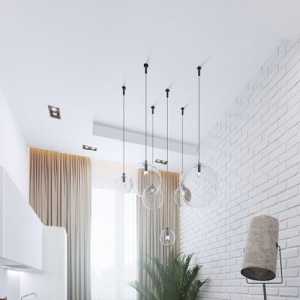 白色客厅90㎡现代风格沙发背景墙效果图