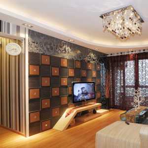 北京客厅装修瓷砖电视背景