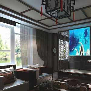 客厅嵌入式液晶电视背景墙效果图