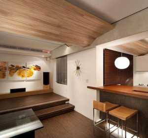温馨简洁的客厅木质墙面装扮装修效果图