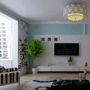窗帘简单清新的客厅装饰装修效果图
