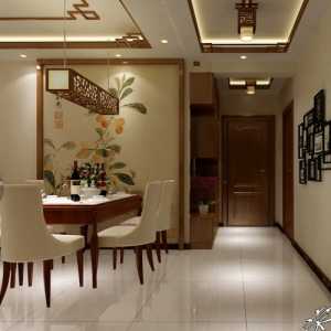 中式风格餐厅窗帘装修效果图