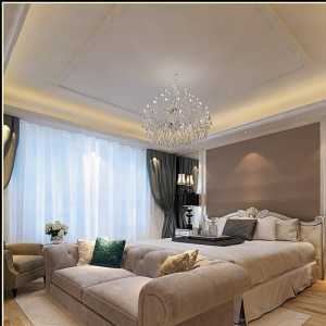 110平米时尚112平欧式风格浪漫紫色卧室效果图