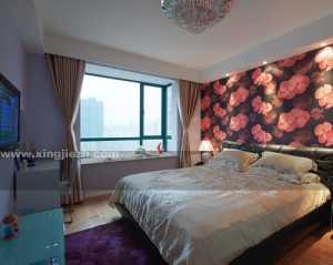 91-120平米三居室欧式风格米色床头柜效果图