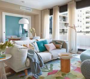 米色61-90平米二居室简欧风格温馨卧室效果图