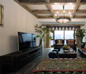 中式风格跃层客厅灯具装修效果图