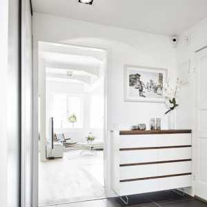 91-120平米二居室白色雅意简约风格客厅效果图