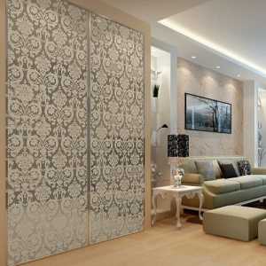 三居室白色优雅欧式客厅效果图