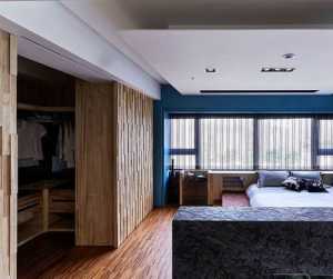 中式现代简约六居室卧室床头柜装修效果图