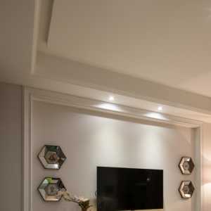客厅贴砖电视背景墙现代简约风格效果图