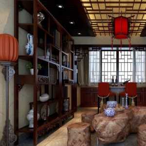 中式客厅双人沙发装修效果图