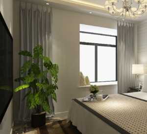 中式风格公寓富裕型卧室床台湾家居效果图