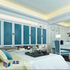 现代简约风格二居室蓝色70平米儿童床装修效果图