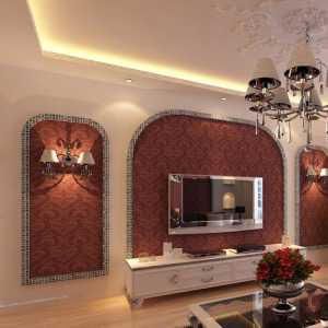 美式风格现代风格三居室餐厅白色酒柜效果图