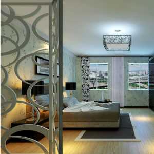 彩色公寓小清新富裕型60平米卧室床效果图