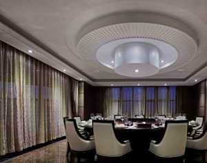 现代美式风格六居室餐厅灯具装修效果图