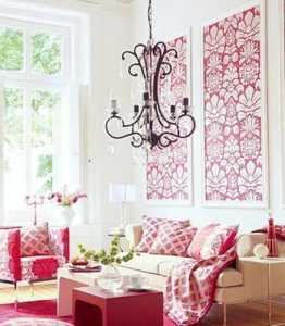 美式乡村风格两室一厅客厅红砖墙效果图