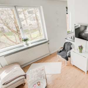 北欧风格公寓富裕型卧室窗帘效果图