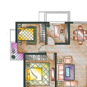 圣保罗复式小公寓卧室设计装修效果图
