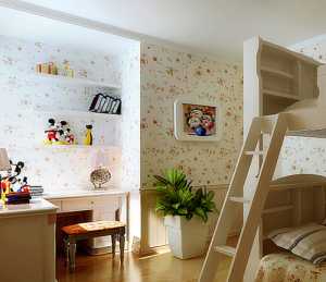 91-120平米三居室中式风格原木色书桌效果图