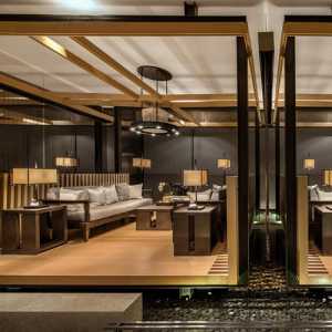 中式宾馆餐厅地垫装修设计效果图