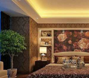 欧式古典三居室卧室背景墙装修效果图