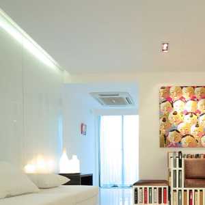 现代简约风格厨房复式公寓客厅简洁效果图