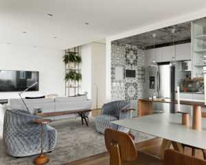 新古典风格设计别墅室内装修效果效果图