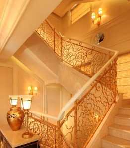 欧式风格复式楼楼梯扶手效果图