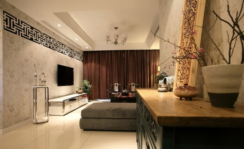 45平高端设计,高端工艺,东亚国际城现代简约50平米一居室装修