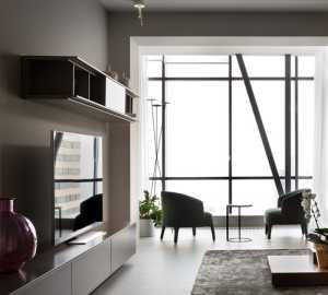 电视背景墙质感强烈的现代客厅家装装修效果图