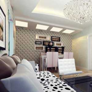 80㎡二居室现代简约风格客厅沙发装修效果图