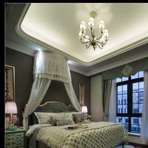 田园风格别墅唯美富裕型卧室灯具装修效果图