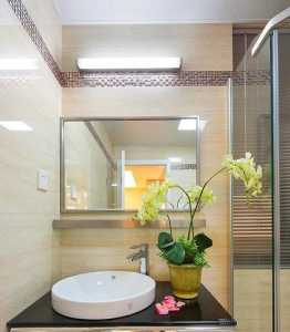 宜家风格公寓富裕型卫生间浴室柜装修效果图
