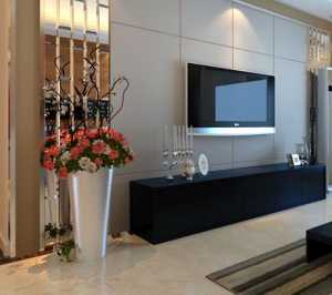 东南亚风格大客厅电视机背景墙装修效果图