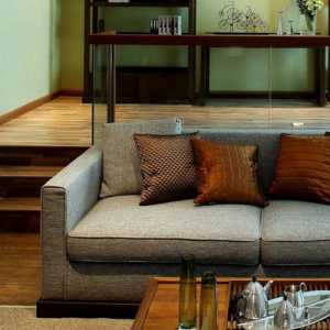 复古文艺的客厅沙发装饰装修效果图