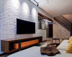家中是简欧式装修风格客厅沙发背景墙电视背景墙两个卧室和