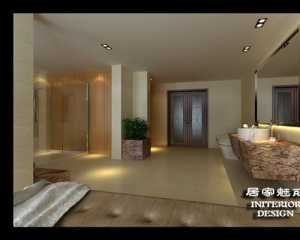 红日山湖装修样板房设计效果图,红日山湖现代简约88平米三居室装修