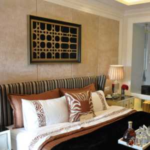 日式风格公寓温馨米色富裕型卧室窗帘效果图