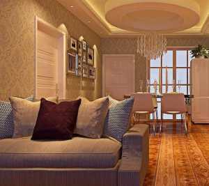 北京90平方米房屋装修客厅厨房是敞开式欧式风格